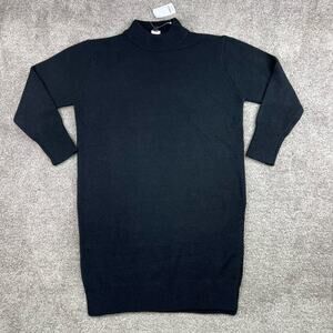 NWT! Simple by Suzanne Betro black sweater dress size L/XL